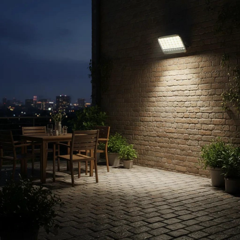 LUZ LED SOLAR PORTATIL 2000W CON CARGA USB Y DOBLE COLOR - 3