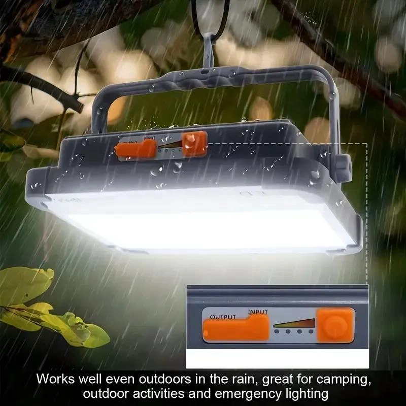 LUZ LED SOLAR PORTATIL 2000W CON CARGA USB Y DOBLE COLOR - 5