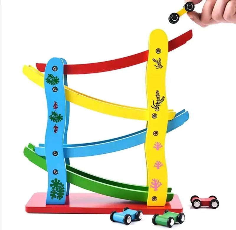 PISTA DIDACTICA DE MADERA MONTESSORI CASCADA AUTOPISTA - 3
