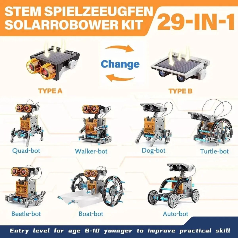 KIT DE CONSTRUCCION SOLAR 29 EN 1 PARA ROBOTS - 2