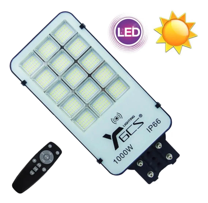 SET 2 FOCOS LED 420 LUMENES PARA POSTE SOLAR 1000W CON MO - 4