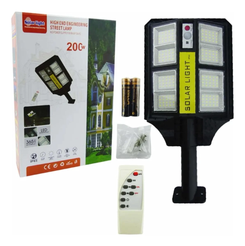 FOCO SOLAR 200W 160 LEDS CON SENSOR Y BRAZO - 4