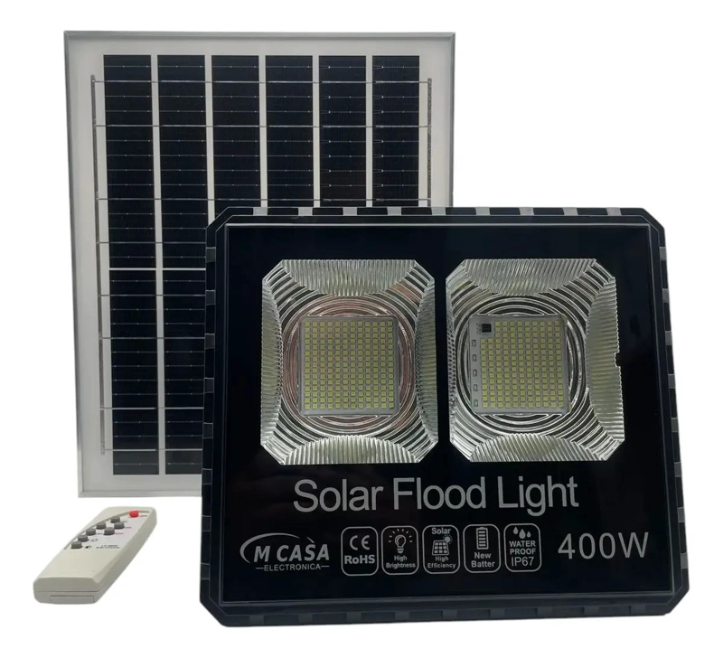 REFLECTOR SOLAR LED 400W LUZ BLANCA EXTERIOR IP66 - 1