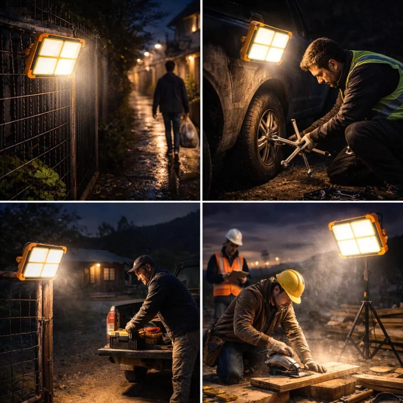 FOCO SOLAR LED DE EMERGENCIA PACK 3 CON USB-C Y IP66 - 4