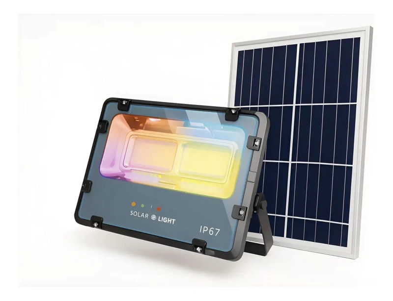 FOCO SOLAR LED 600W RGB BLANCO FRIO - 1