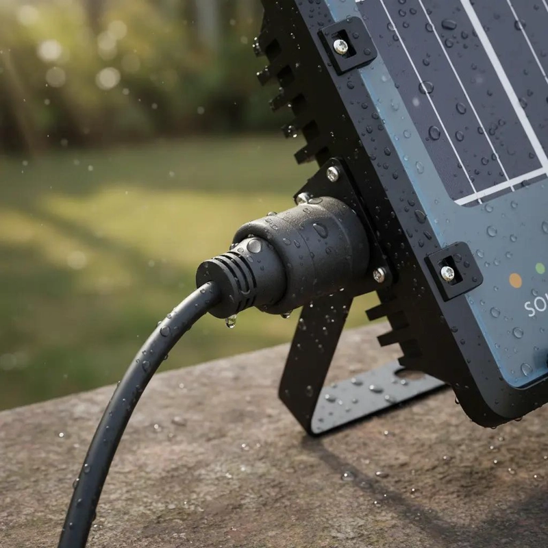 FOCO SOLAR LED 600W RGB BLANCO FRIO - 4