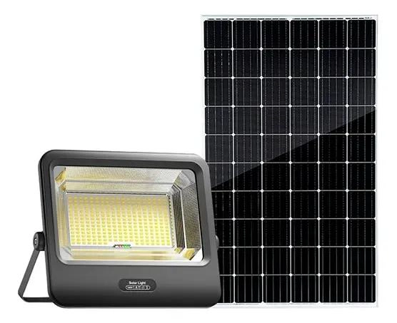 LAMPARA REFLECTOR CON PANEL SOLAR SUPER BRILLANTE - 1