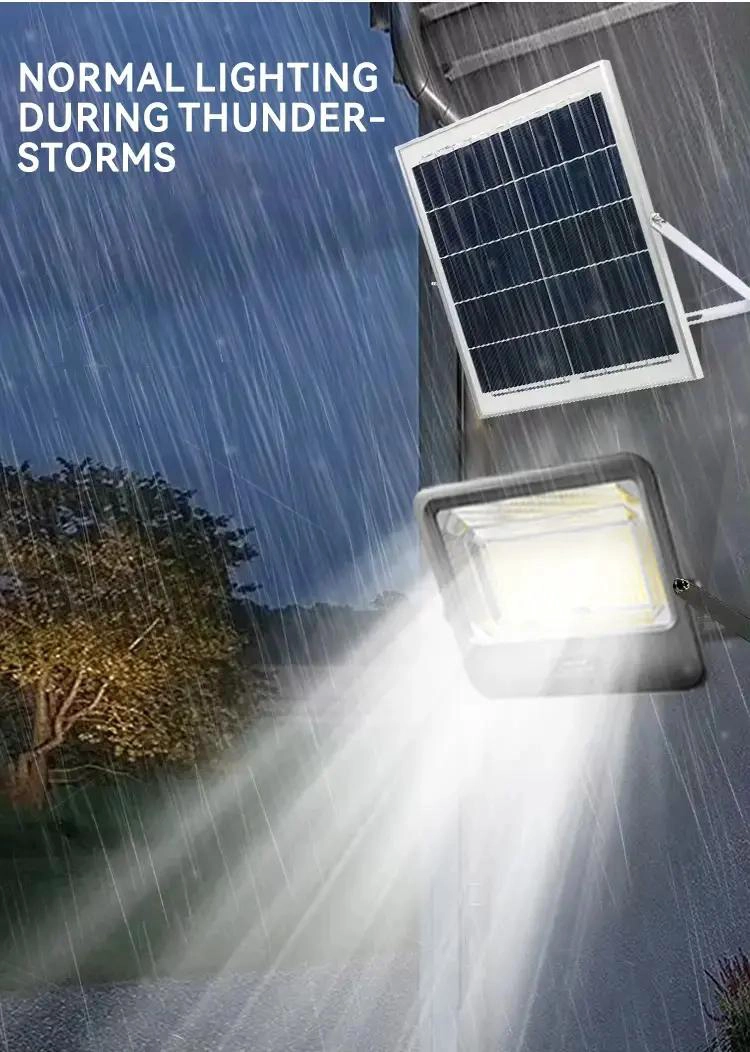 LAMPARA REFLECTOR CON PANEL SOLAR SUPER BRILLANTE - 4
