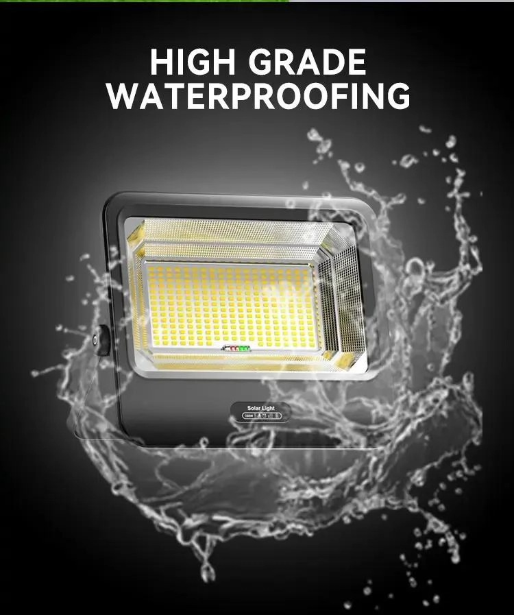 LAMPARA REFLECTOR CON PANEL SOLAR SUPER BRILLANTE - 5