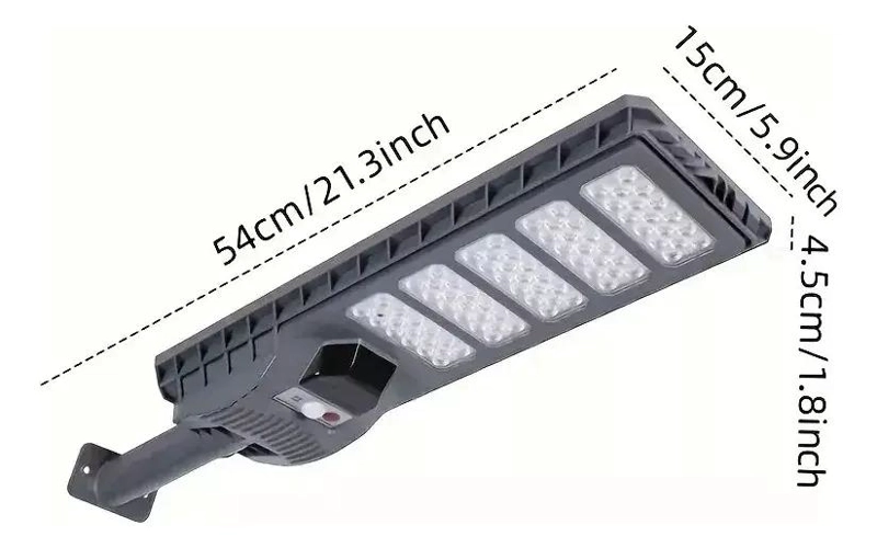 FOCO LED SOLAR 500W CON SENSOR DE MOVIMIENTO PARA EXTERIO - 4