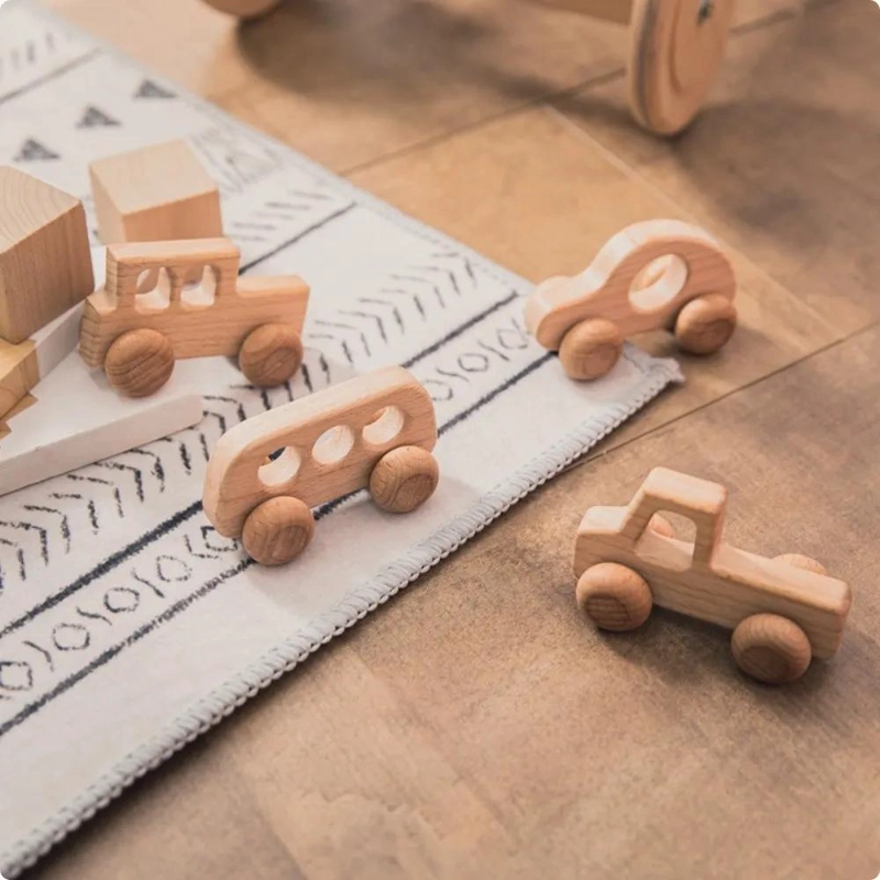 SET DE 4 AUTOS PEQUEÑOS EDUCATIVOS MONTESSORI - 3