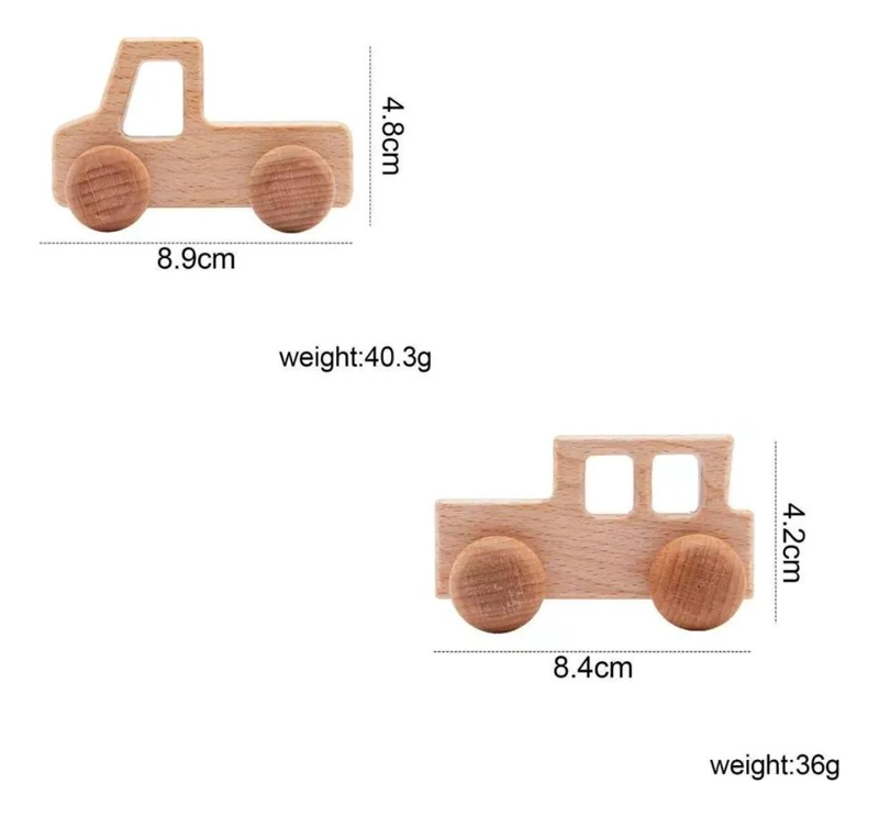 SET DE 4 AUTOS PEQUEÑOS EDUCATIVOS MONTESSORI - 4
