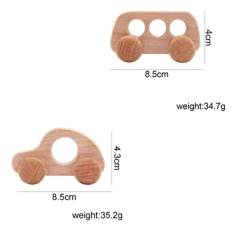 SET DE 4 AUTOS PEQUEÑOS EDUCATIVOS MONTESSORI - 5