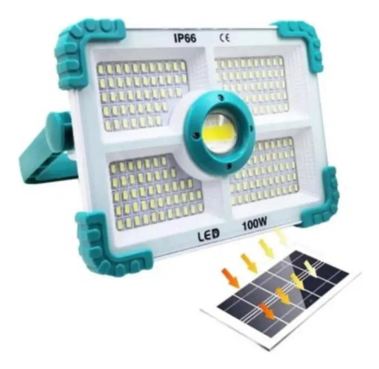 LAMPARA DE EMERGENCIA SOLAR RECARGABLE LED PARA CAMPING - 3