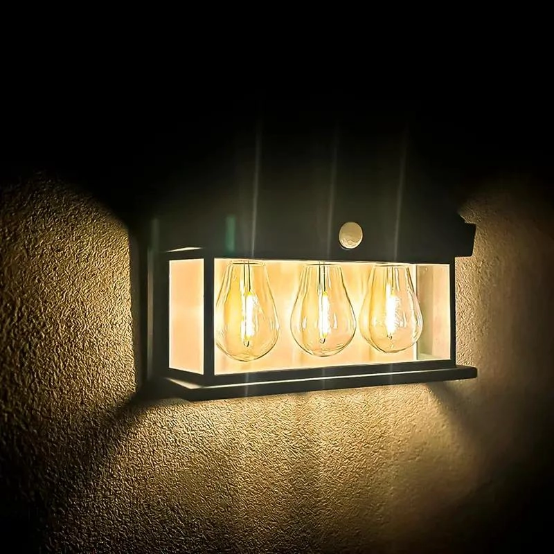 SET 2 FAROLES SOLARES EXTERIORES CON FOCOS LED PARA TERRA - 2