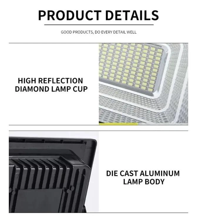 FOCO LED 300W CON PANEL SOLAR Y CONTROL REMOTO - 3