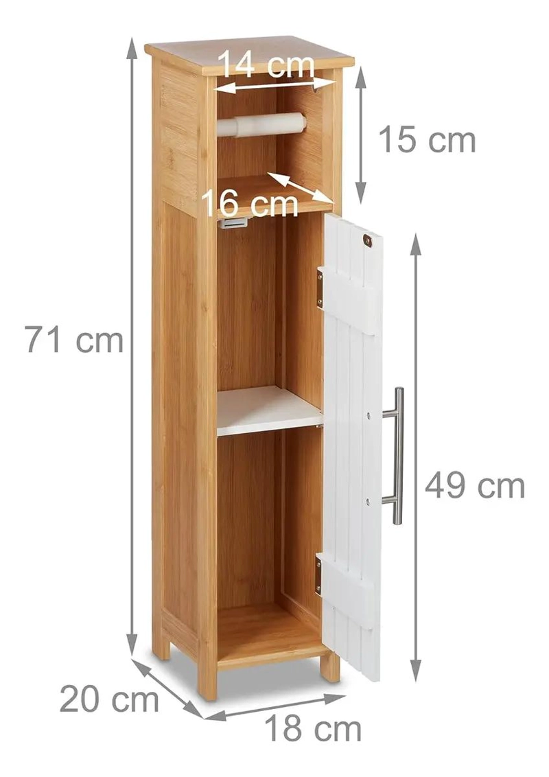 SOPORTE PARA PAPEL HIGIE NICO CON PUERTA PARA ARMARIO - 3