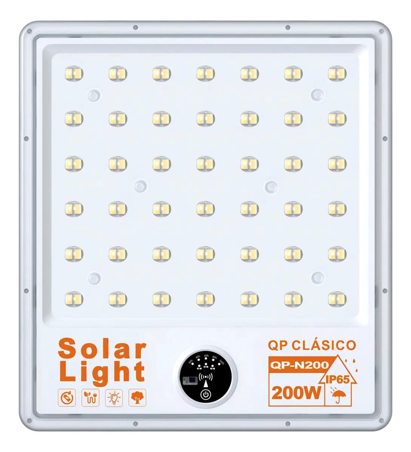 FOCO SOLAR 200W LUZ BLANCO FRIO IP65 INALAMBRICO - 1