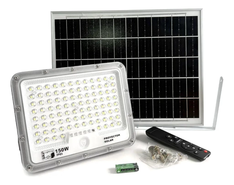 FOCO PROYECTOR SOLAR LED EXTERIOR 150W IP65 SENSOR - 1