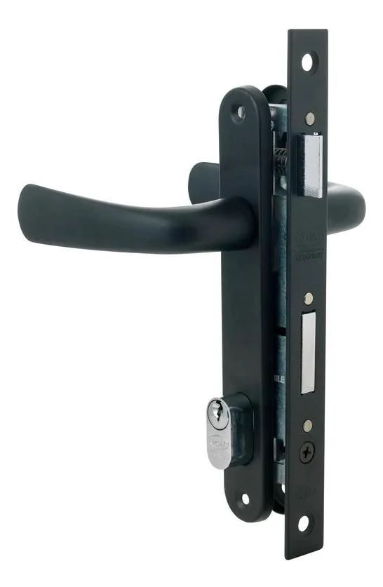 CERRADURA DE EMBUTIR PARA PUERTA DE OFICINA CON CILINDRO - 1