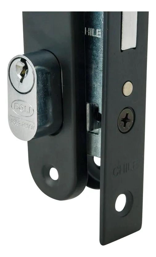 CERRADURA DE EMBUTIR PARA PUERTA DE OFICINA CON CILINDRO - 4