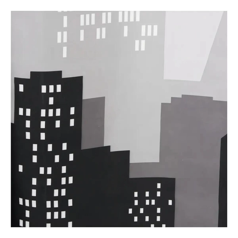 CORTINA DE BAÑO NEGRA DE PLASTICO 180X180 CM - 3