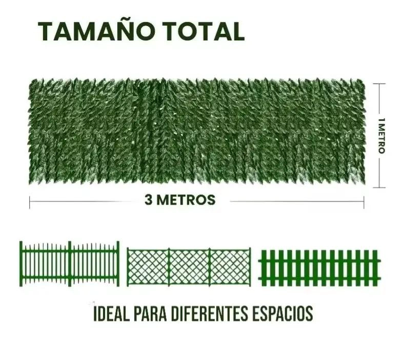 PACK 2 MALLAS DE HOJAS ARTIFICIALES TIPO ENREDADERA 1X3 M - 2