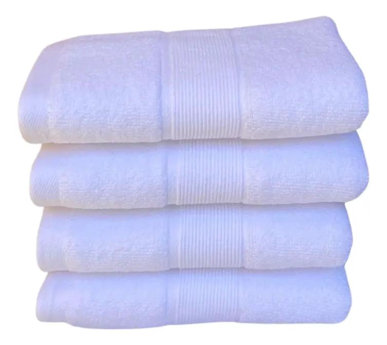 PACK 4 TOALLAS BLANCAS ALGODON 130 G - 1