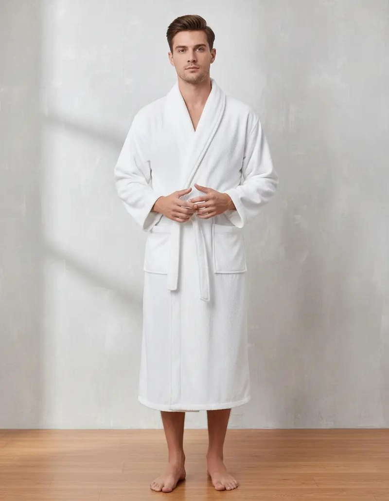 BATA ALBORNOZ SPA UNISEX 100% ALGODON - 5
