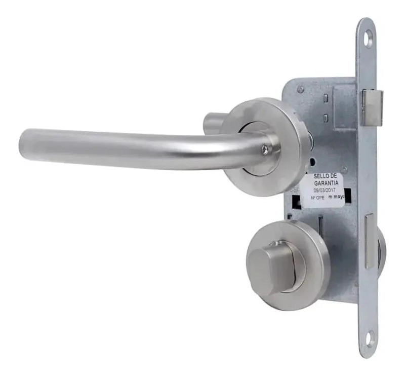 CERRADURA PARA BAÑO O DORMITORIO ACERO INOXIDABLE - 1