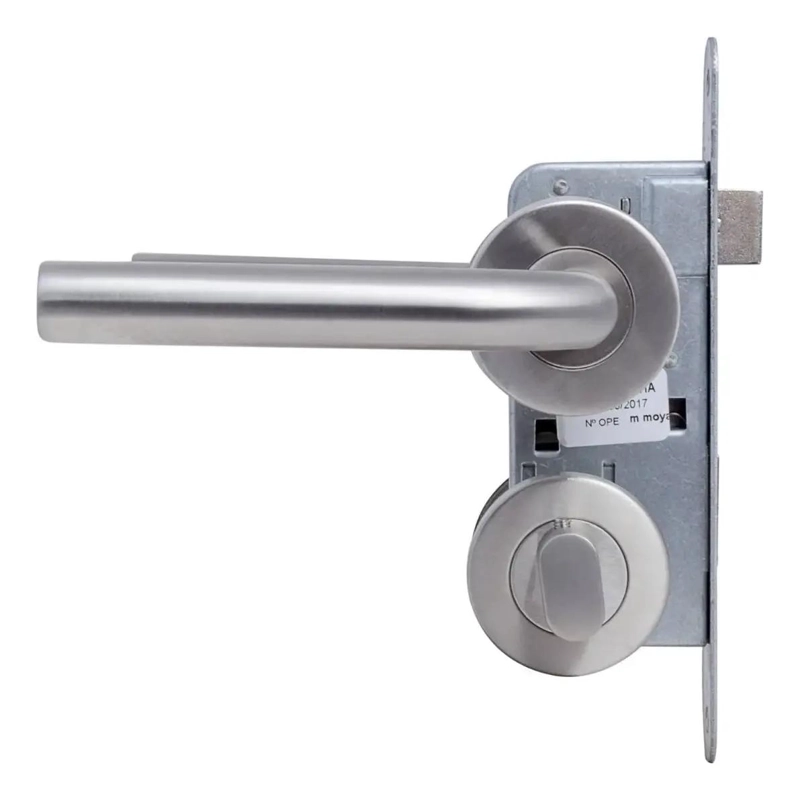 CERRADURA PARA BAÑO O DORMITORIO ACERO INOXIDABLE - 2