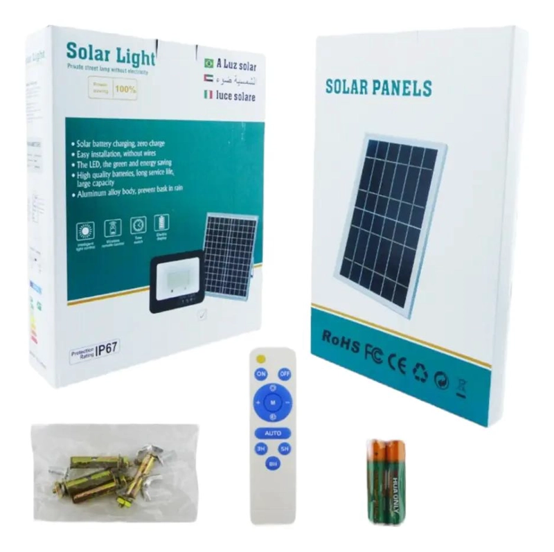 PROYECTOR SOLAR LED 300W CON 108 LEDS Y CONTROL REMOTO - 4