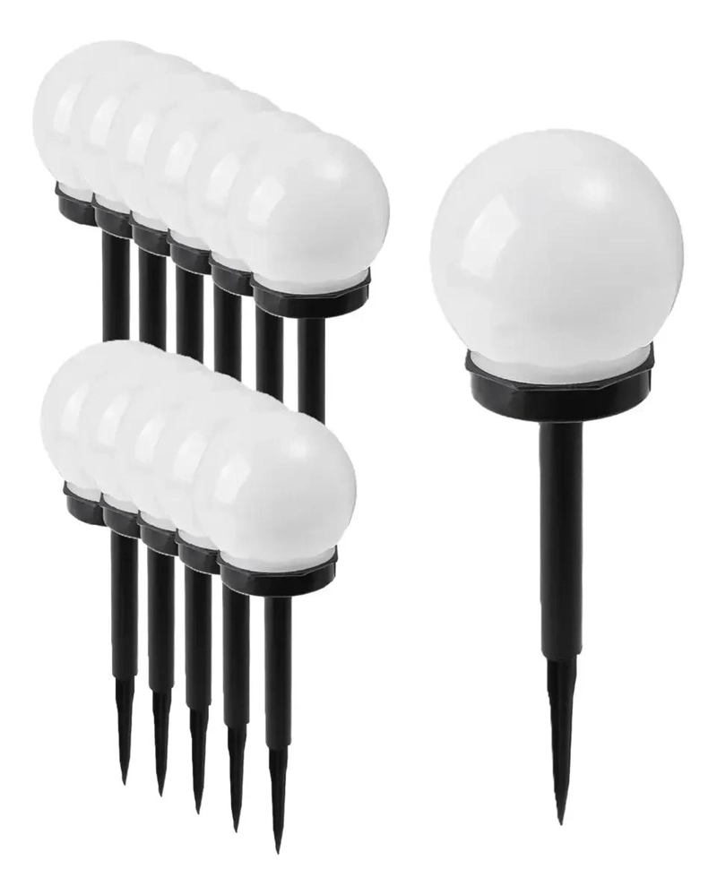 FOCO SOLAR JARDIN ESTACA LED GLOBO EXTERIOR - 1