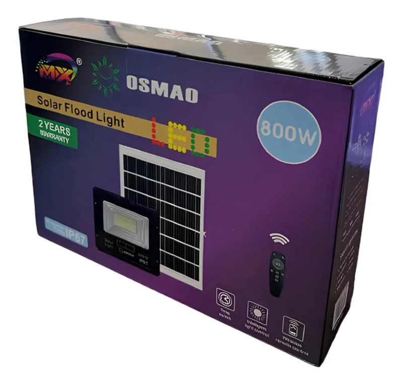 FOCO SOLAR 800W CON PANEL Y CONTROL REMOTO - 2
