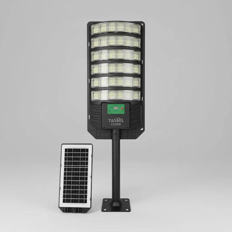 FOCO SOLAR LED PARA POSTE 1200W CON SENSOR Y CONTROL - 2