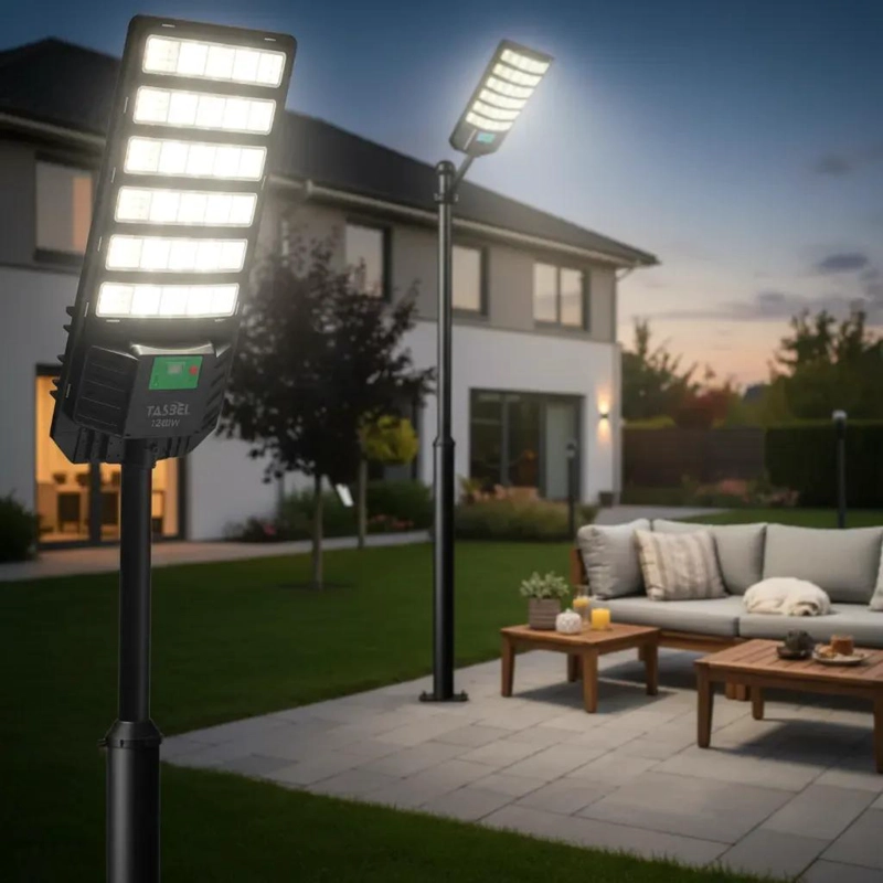 FOCO SOLAR LED PARA POSTE 1200W CON SENSOR Y CONTROL - 3