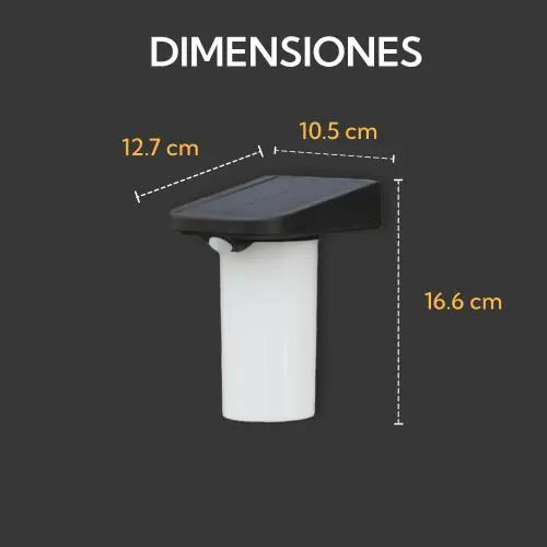 PACK 4 APLIQUES SOLARES VERTICALES RESISTENTES AL AGUA - 4