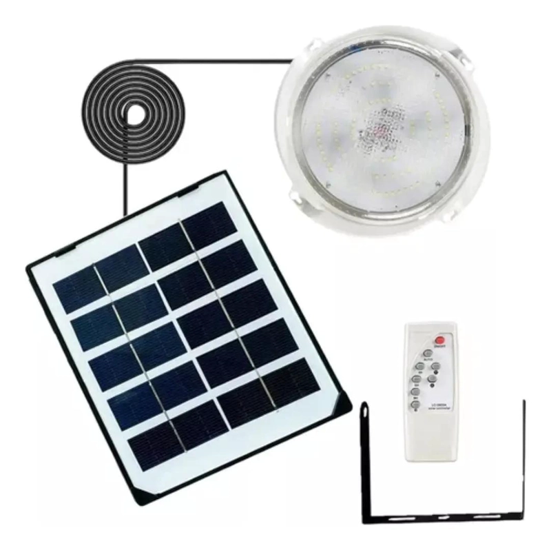 LAMPARA PLAFON REDONDA DE TECHO SOLAR 100W 3 TONOS DE LUZ - 1