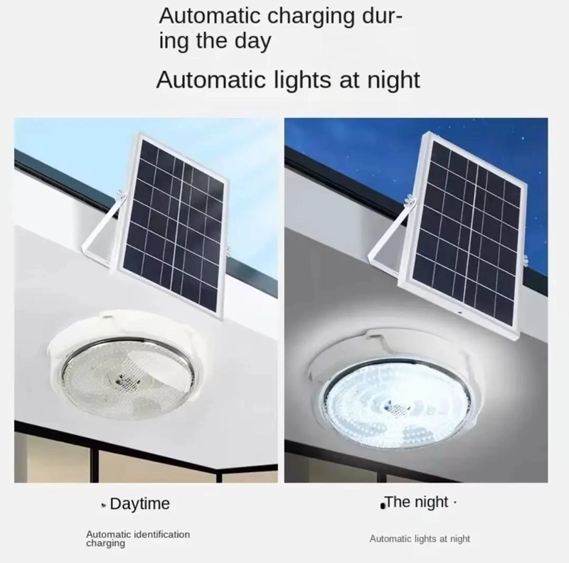 LAMPARA PLAFON REDONDA DE TECHO SOLAR 100W 3 TONOS DE LUZ - 3
