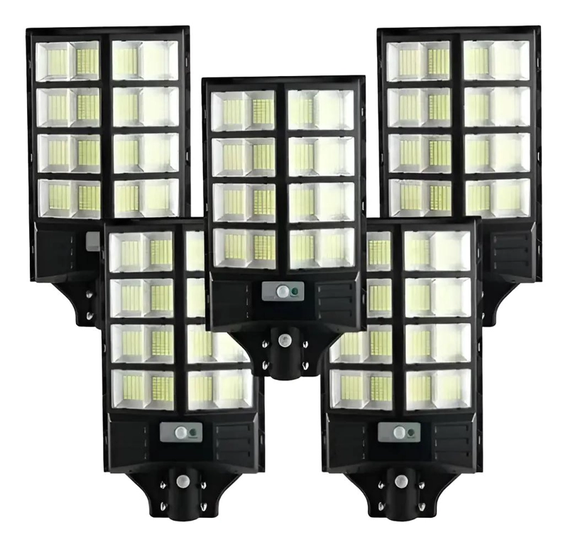 PACK 5 FOCOS SOLARES 800W CON SENSOR DE MOVIMIENTO - 1
