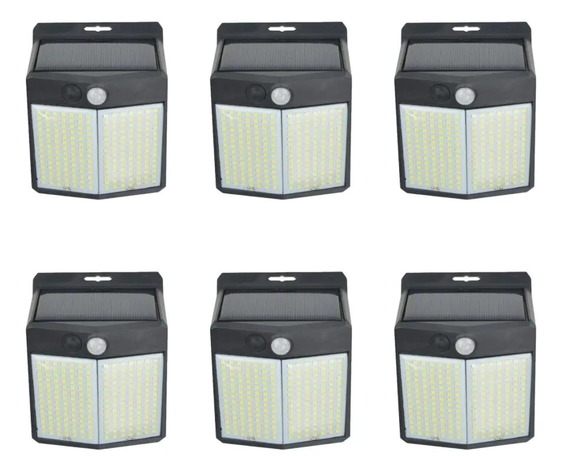 PACK 6 APLIQUES LED SOLARES IMPERMEABLES - 1