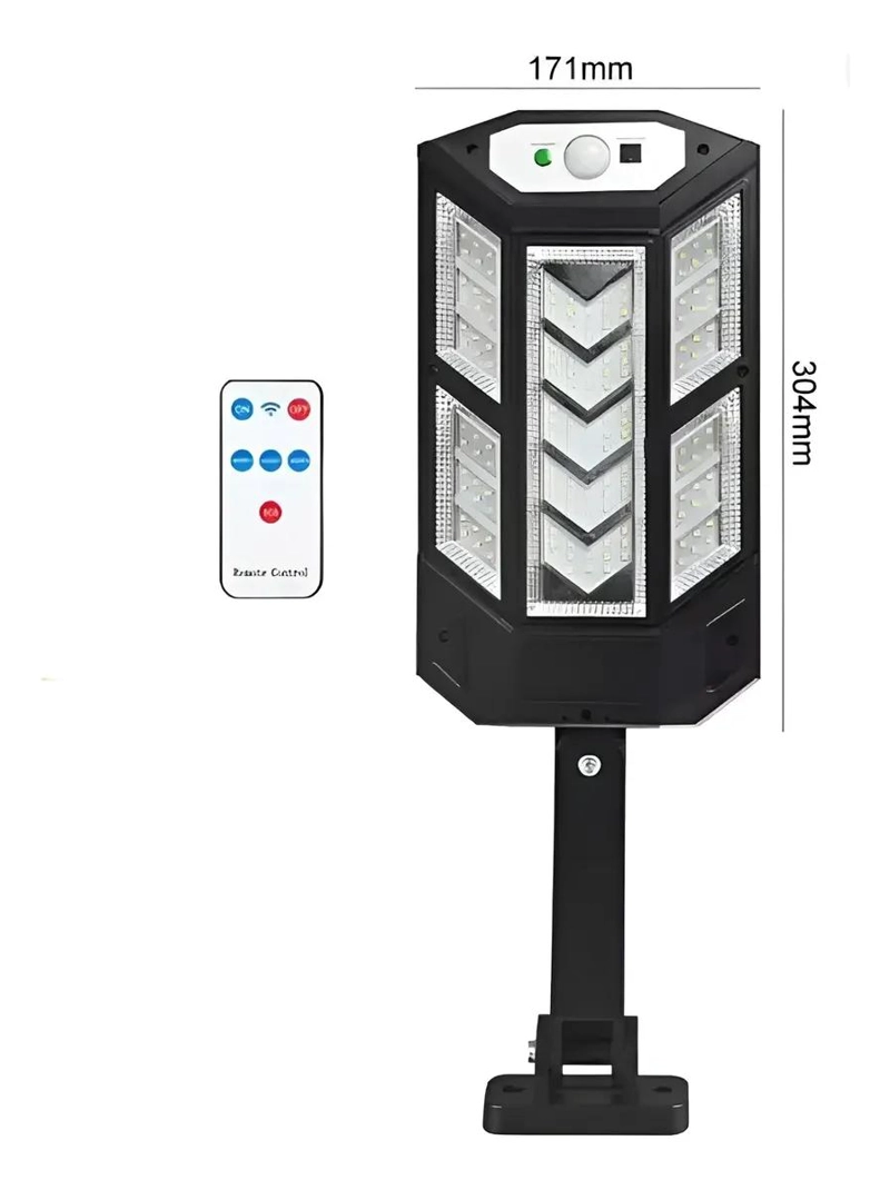 PACK 6 FOCOS LED SOLARES CON SENSOR DE MOVIMIENTO PARA EX - 3