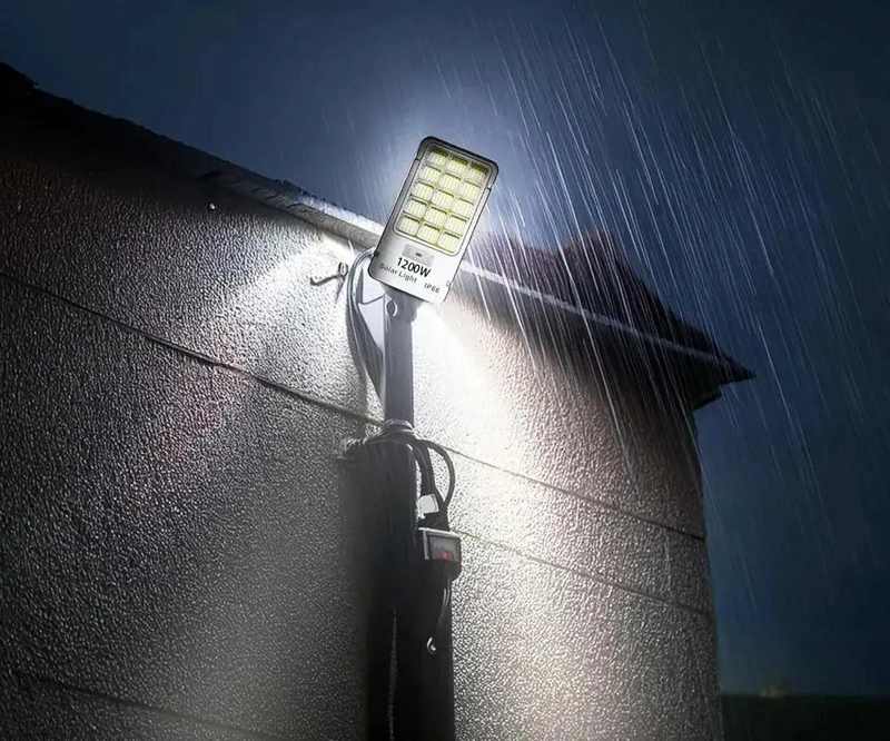 FOCO LED SOLAR EXTERIOR 1200W CON SOPORTE - 2