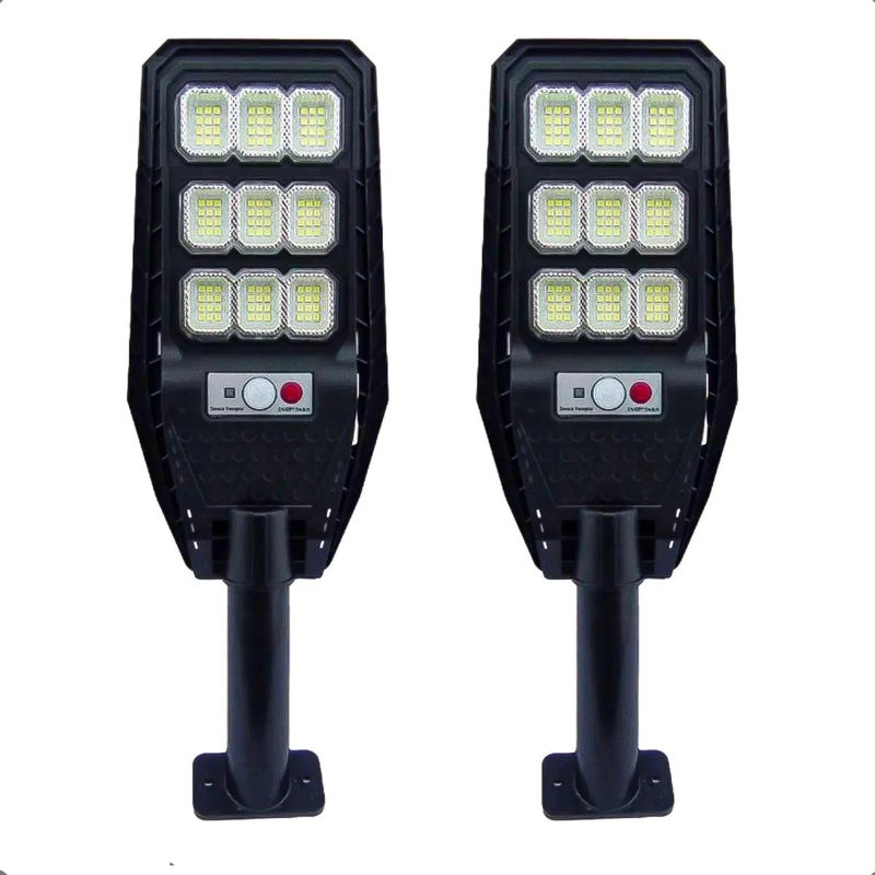 PACK 2 FOCOS LED SOLARES 100W PARA EXTERIOR - 2