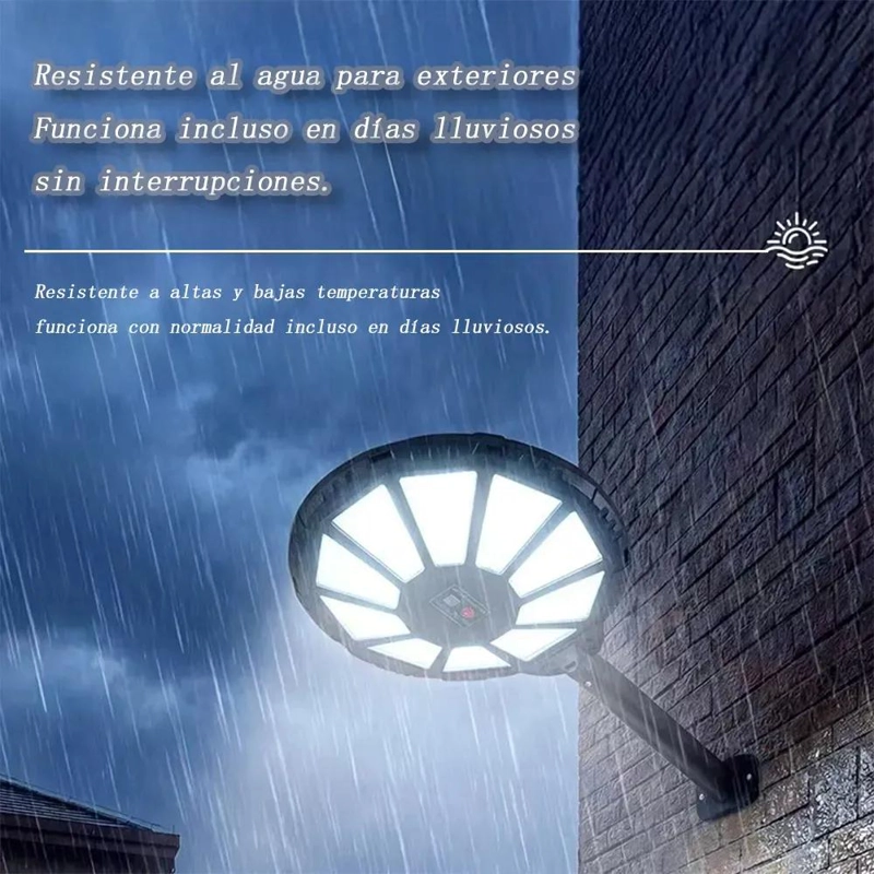 LAMPARA SOLAR EXTERIOR CON 590 LED Y SENSOR DE MOVIMIENTO - 3