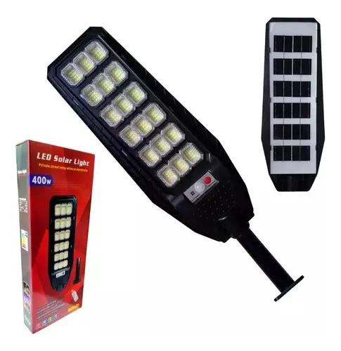 FOCO SOLAR PARA POSTE 400W CON 216 LED Y CONTROL REMOTO - 1