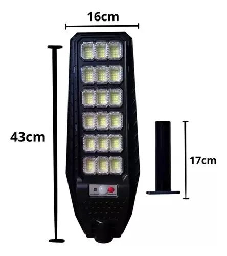 FOCO SOLAR PARA POSTE 400W CON 216 LED Y CONTROL REMOTO - 2