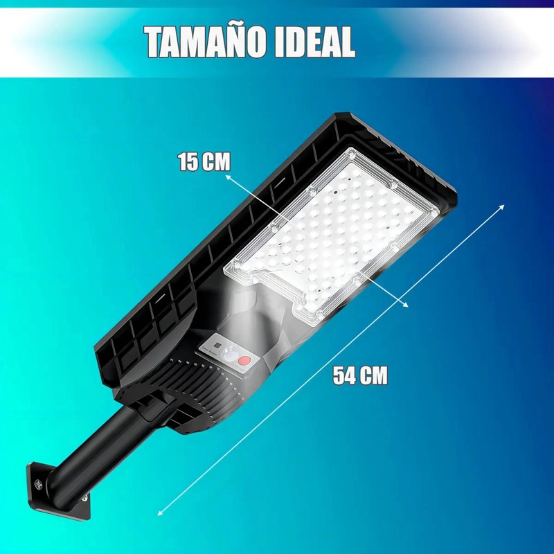 FOCO SOLAR LED 500W CON SENSOR DE MOVIMIENTO PARA EXTERIO - 2