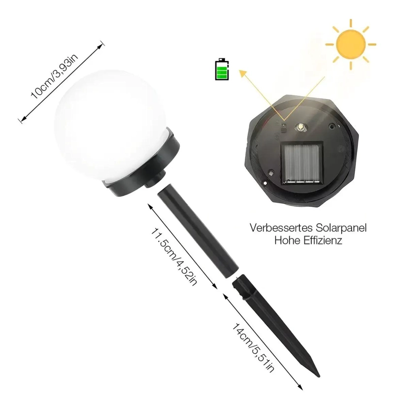 PACK DE 6 FAROLES SOLARES PARA JARDIN EXTERIOR - 4