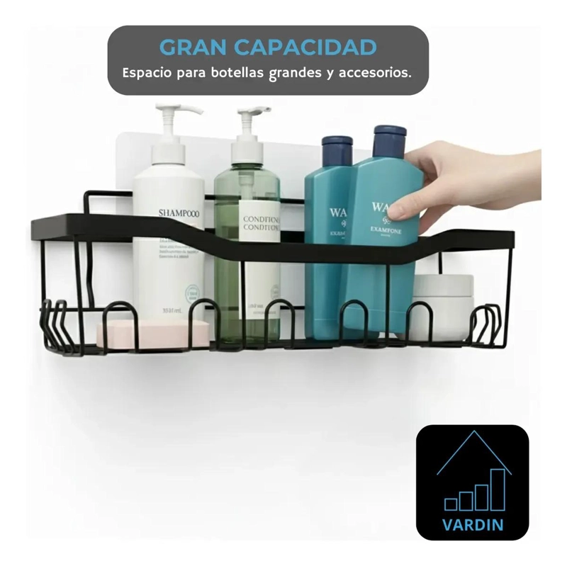 REPISA PARA BAÑO SIN TALADRO PARA DUCHA Y LAVAMANOS - 4